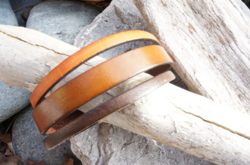 bijoux bracelet manchette en cuir artisanal pour femme