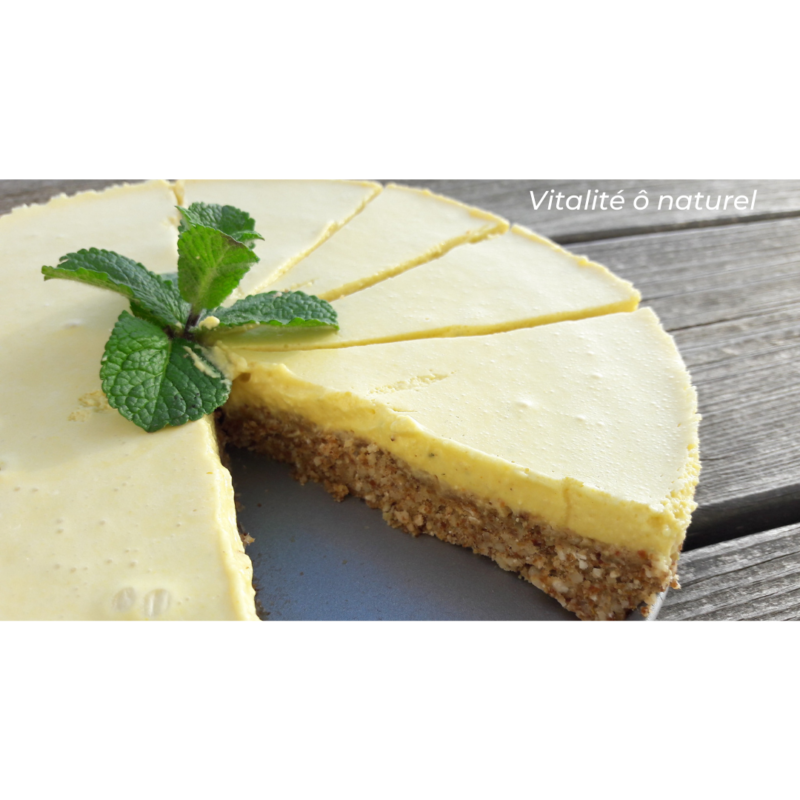 recette de tarte au citron sans cuisson, recette healthy et sans gluten